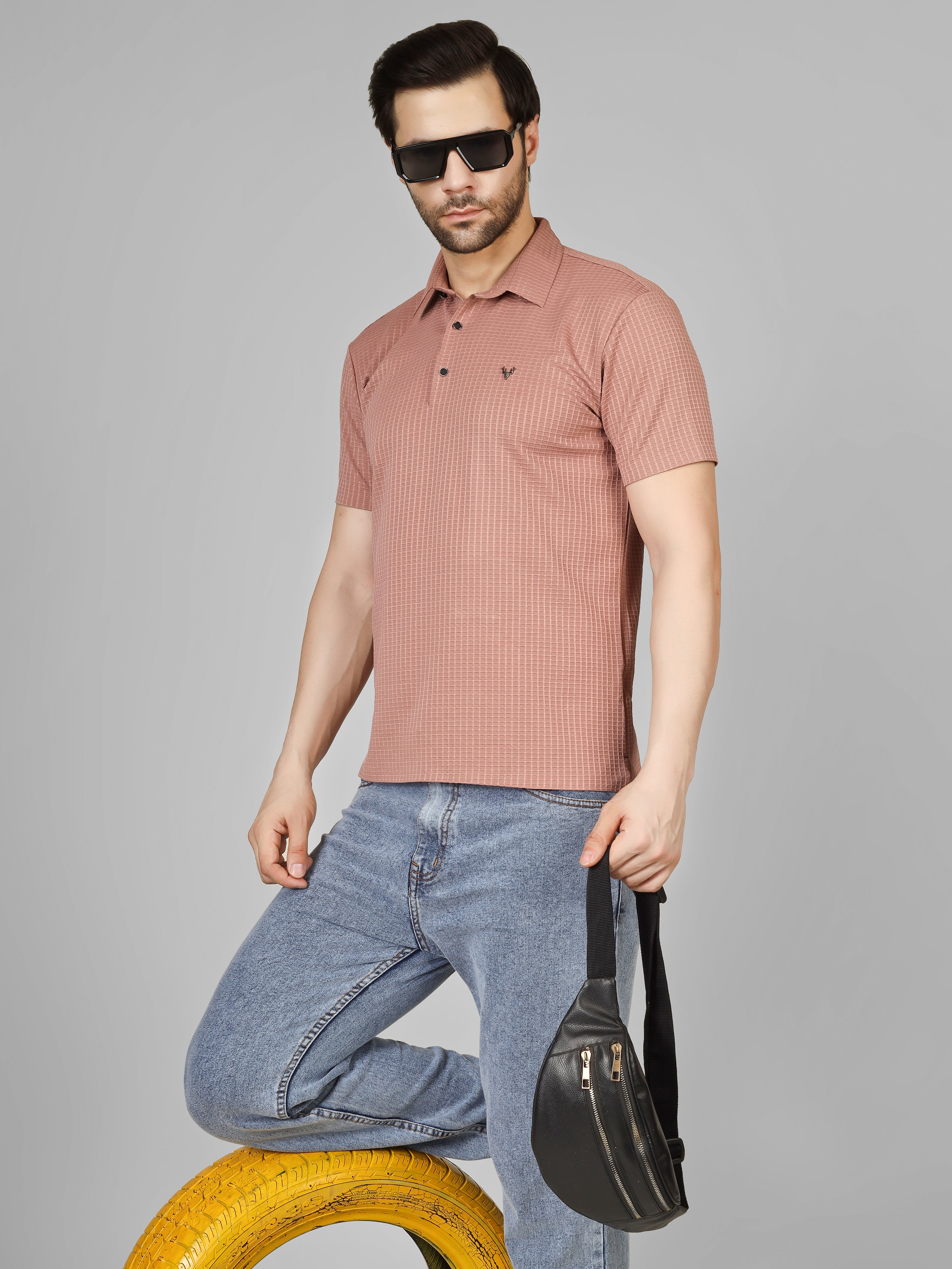 Pink Polo T-Shirt - Contemporary Fit
